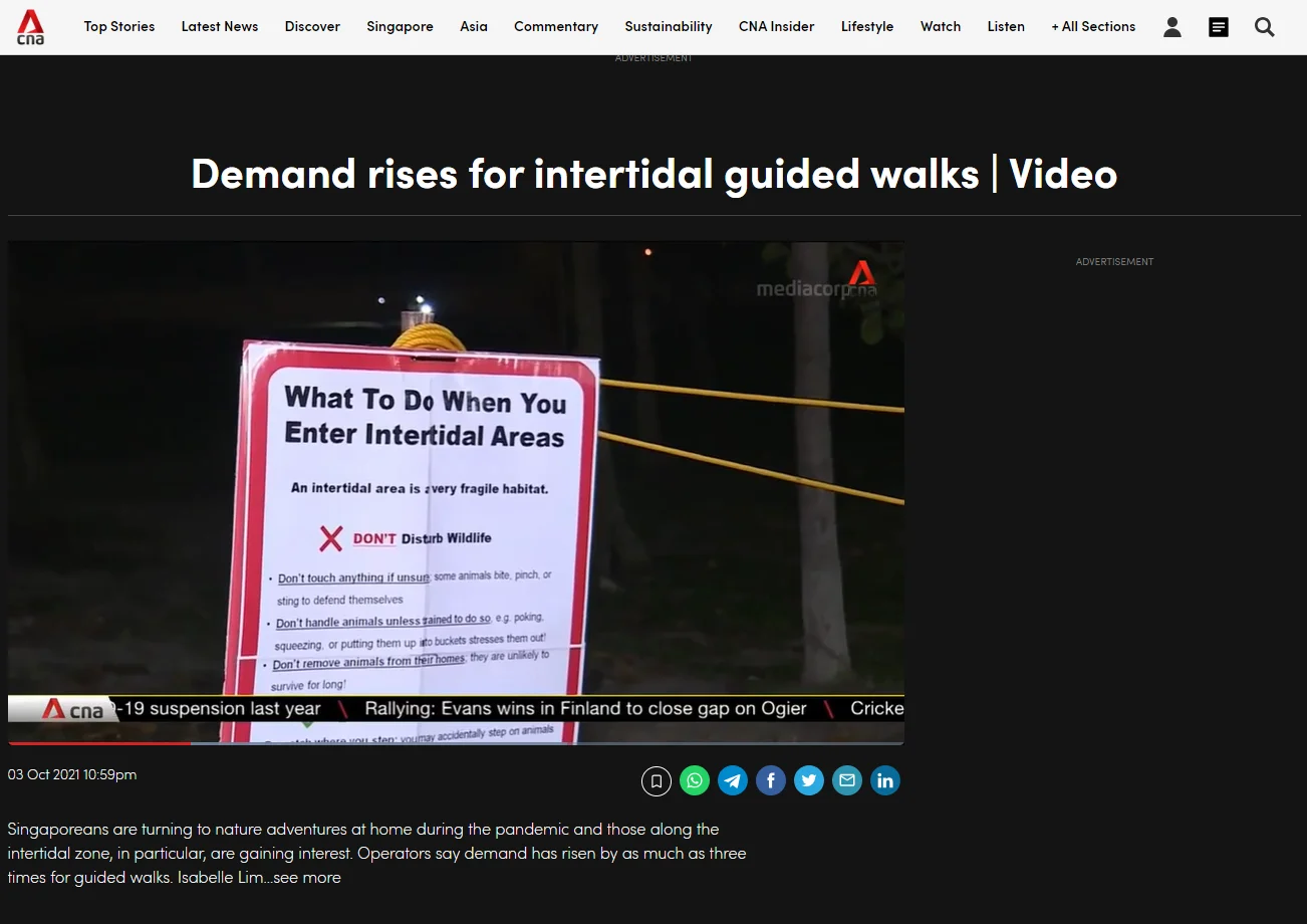 Demand rises for intertidal guided walks Video